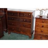 19th century mahogany 2/3 chest of drawers