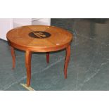 Italian style inlaid coffee table