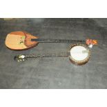 Banjo and a mandolin style instrument