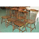 Matching set of six dining chairs