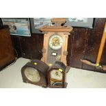 Wall clock and two mantle clocks