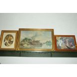 Three decorative pictures,