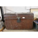 A late 19th/ early 20th century tin trunk