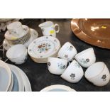 A Royal Worcester Lucerne pattern part tea set