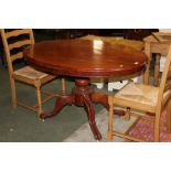 A Victorian oval mahogany centre table