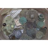 An interesting tray to include coins and mainly detector finds