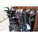 2 bags of golf clubs to include Slazenger