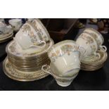 An Aynsley Henley pattern part tea set