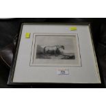 A framed and mounted Victorian print " Marie,