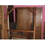 A quantity of timber, picture frames etc.