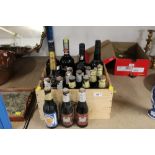 A collection of bottled alcohol to include Jennings,