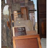 A quantity of mahogany and other veneers,