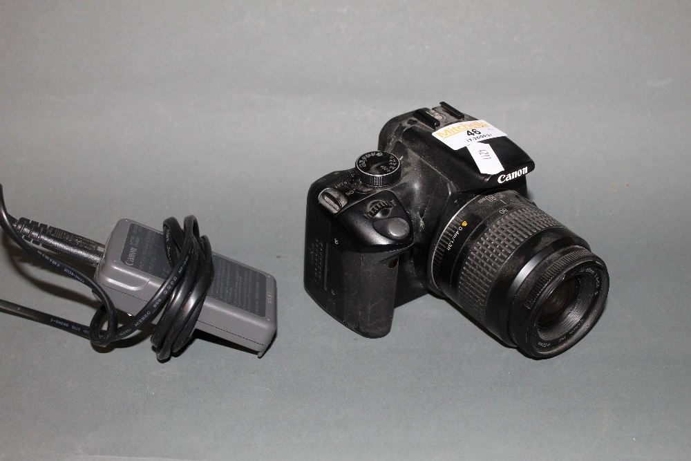 A Canon EOS 350 digital SLR camera with Canon 35-80 mm lens,