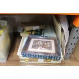 A box of Cherished Teddies and other collectables,