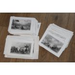 69 early 19th century engravings of Westmorland and Cumberland,