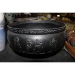 A Wedgwood jasperware black basalt bowl,
