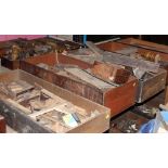 5 drawers of mixed timber, veneers,