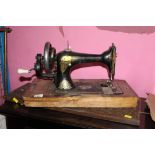 A late 19th / early 20th century sewing machine