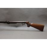 * BSA improved model D cal 177 under lever air rifle, with a 19 1/2" barrel, 43" overall,