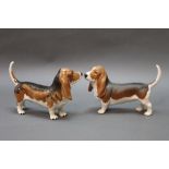 Beswick Bassett Hound "Fochno Trinket", gloss and matt.