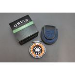 Orvis Hydros SL3 trout fly reel with box and Neoprene pouch.