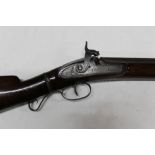 * A muzzle loading percussion single barrel shotgun, with 23" barrel hexagonal at the breech end,