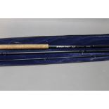 Alta Kinetic salmon fly rod, in three sections, 14', line 9-10.