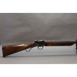 A Greener GP single barrelled 12 bore shotgun, with a 31 1/2" barrel, 70 mm chamber, half choke.