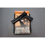 * The Webley & Scott Ltd Junior Mark 2 cal 177 air pistol, marked to the front 572, with box.