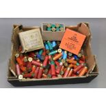 A box of collectors shotgun cartridges, to include paper and plastic cases,