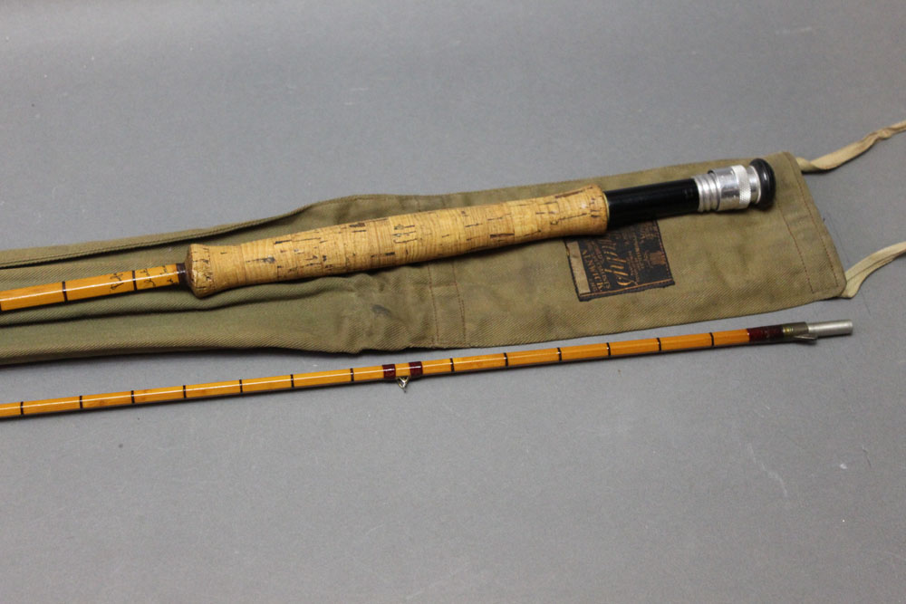 Hardy The Perfection split cane trout fly rod Palakona, in two sections, 10' 6".