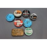 * Eight air gun pellet tins (two full), to include Webley 22 orange, Special pellets etc.