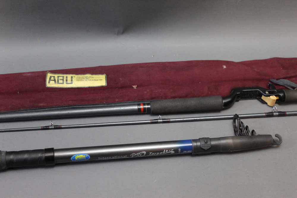 Abu a bait casting rod, in two sections, 9' 6",