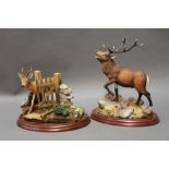 Border Fine Arts Country Characters, a figure of a roe deer titled "Unwelcome Guest", model No.