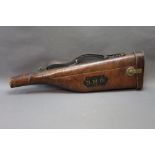 * A leather leg of mutton gun case, with space for 30" barrels.