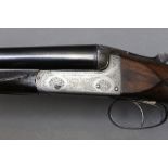 Joseph Braddell of Belfast, a lightweight 12 bore side by side shotgun, with 25" barrels,