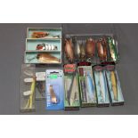 A Collection of Abu spoons, Rapala lures etc.