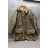 A vintage Barbour Gamefair jacket with gold label, +/- Size M,