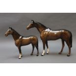 Beswick a large racehorse model No 1564, together with The Winner model No.