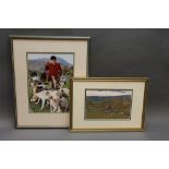 Two photographs, Edmund Porter and Eskdale Ennerdale Foxhounds, both framed and mounted.