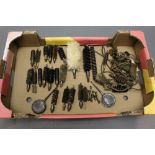 * A box containing a large quantity of shotgun cleaning brushes, mops etc.