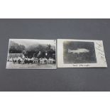 Two postcards, the first depicting a trout marked Caught on Ennerdale Lake June 30th 1904,
