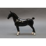 Beswick Hackney horse in black.