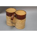 Doulton Lambeth an unusual double tankard,