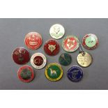 Twelve hunting badges, to include Bilsdale Hunt Supporters Club, Eskdale and Ennerdale Foxhounds,