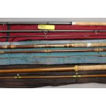 Three rods, an Abu Matchmark 13 in three sections, 13', and Abu Feralite Mk 6 Zoom match tip,