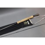 A Daiwa Whisker trout fly rod, in two sections, 10' 6", line 7-9.