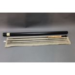 David Norwich Graphite Glow Away trout fly rod, in four sections, 10', line 6-7.