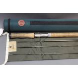 Hardy Demon salmon fly rod, in four sections, 14', line 9.