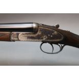 AYA The Countryman 12 bore side by side shotgun, with 28" barrels, improved and quarter choke,